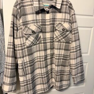 Thread & Supply Plaid Button-Up Shacket